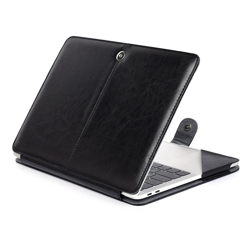 MacBook Pro 15" (2016-2017) A1707 PU Leather Case (Black)