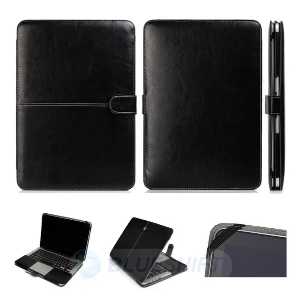 MacBook Pro 15" Retina (2012-2015) A1398 PU Leather Case (Black)