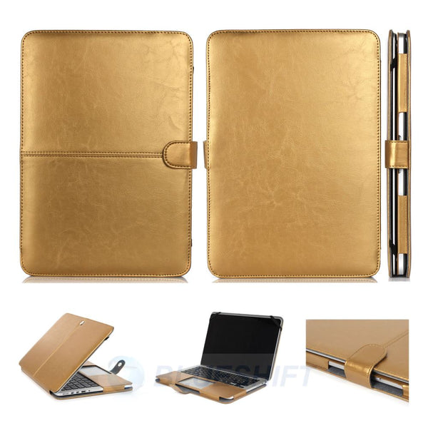MacBook Pro 15" Retina (2012-2015) A1398 PU Leather Case (Gold)