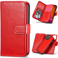 iPhone 13 Mini Case Double Wallet (Red) - Red
