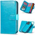 iPhone 13 Mini Case Double Wallet (Blue) - Blue