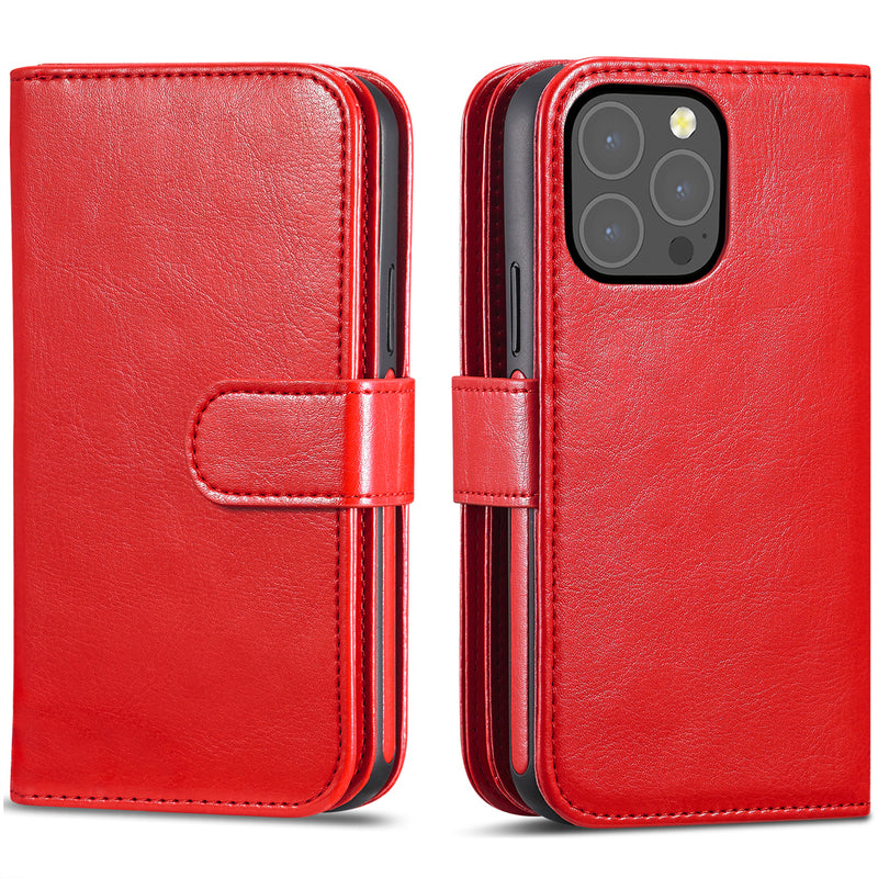 iPhone 13 Pro Case Double Wallet (Red)