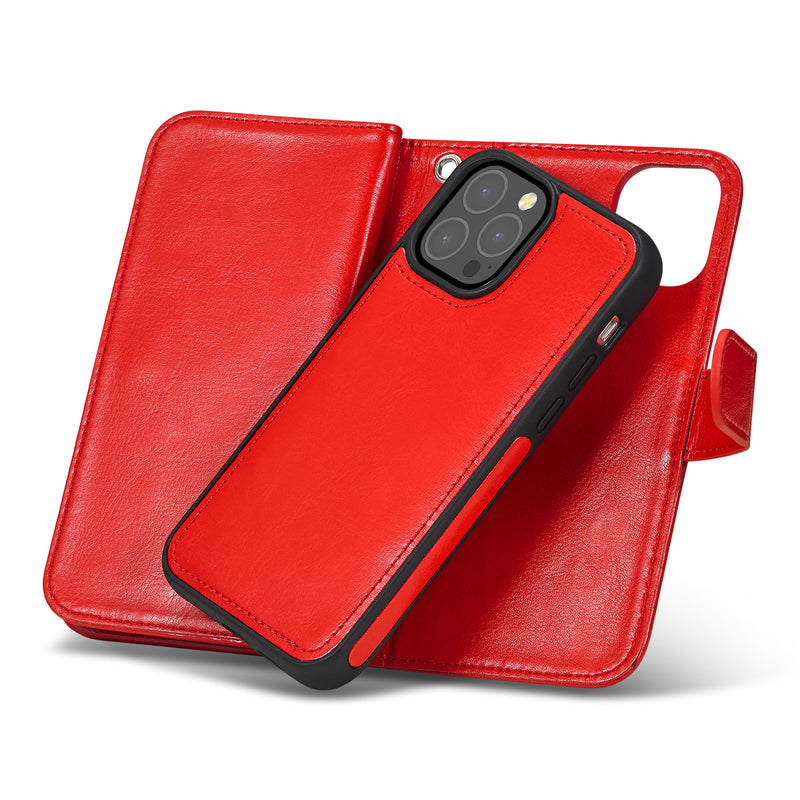 iPhone 13 Pro Case Double Wallet (Red)