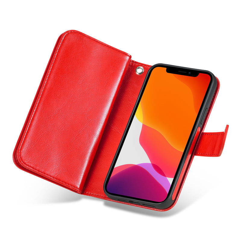 iPhone 13 Pro Max Case Double Wallet (Red)