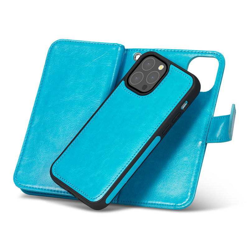 iPhone 13 Pro Case Double Wallet (Blue)