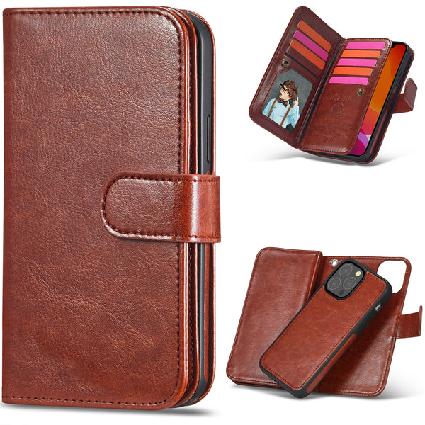 iPhone 13 Pro Case Double Wallet (Brown)