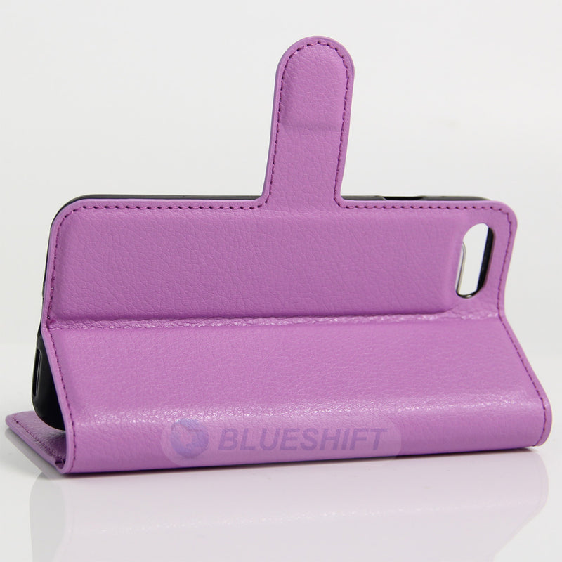 iPhone SE Case (3rd Gen) PU Wallet (Purple)