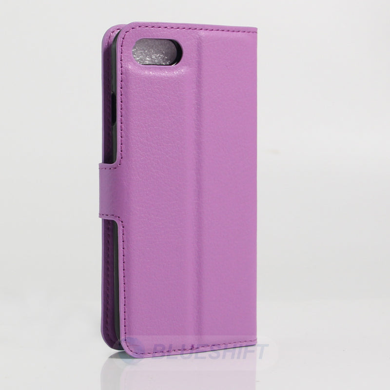 iPhone SE Case (3rd Gen) PU Wallet (Purple)