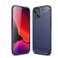 iPhone 13Mini Carbon Fibre TPU Case Slim Shockproof Cover Navy - Navy