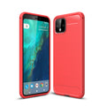 Google Pixel 4XL Carbon Fibre TPU Case Slim Shockproof Cover Red - Red