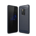 Huawei Mate 20 Carbon Fibre TPU Case Slim Shockproof Cover Navy - Navy