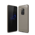 Huawei Mate 20 Carbon Fibre TPU Case Slim Shockproof Cover Red - Grey