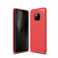 Huawei Mate 20Pro Carbon Fibre TPU Case Slim Shockproof Cover - Red