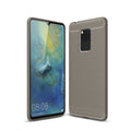 Huawei Mate 20X Carbon Fibre TPU Case Slim Shockproof Cover Red - Grey