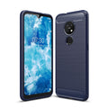 Nokia 7.2/6.2 Carbon Fibre TPU Case Slim Shockproof Cover Navy - Navy