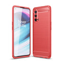 OnePlus Nord CE 5G Carbon Fibre TPU Case Slim Shockproof Cover Red - Red