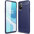 OnePlus 8T Carbon Fibre TPU Case Slim Shockproof Cover Navy - Navy