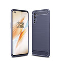 OnePlus Nord Carbon Fibre TPU Case Slim Shockproof Cover Navy - Navy