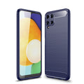 Samsung M32 Carbon Fibre TPU Case Slim Shockproof Cover Navy - Navy
