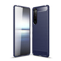 Sony Xperia 1 III Carbon Fibre TPU Case Slim Shockproof Cover Navy - Navy