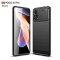 Xiaomi Poco X4 Pro 5G Carbon Fibre TPU Case Slim Shockproof Cover Black - Black
