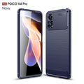 Xiaomi Poco X4 Pro 5G Carbon Fibre TPU Case Slim Shockproof Cover Navy - Navy