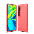 Xiaomi Mi Note 10/Note 10Pro/CC9Pro Carbon Fibre TPU Case Slim Shockproof Cover Red - Red