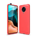 Xiaomi Poco-F2Pro/K30Pro Carbon Fibre TPU Case Slim Shockproof Cover Red - Red