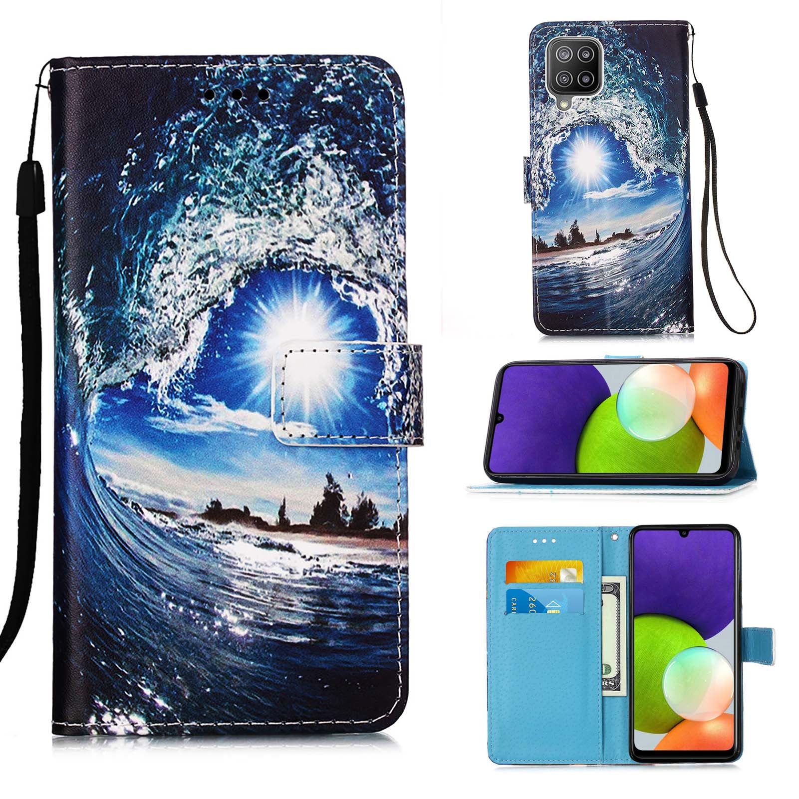 Samsung M32 Case Designer PU (SeaWave)