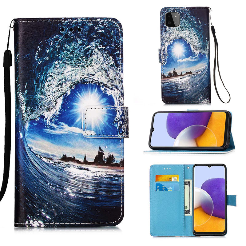 Samsung A22 5G Case Designer PU (SeaWave)