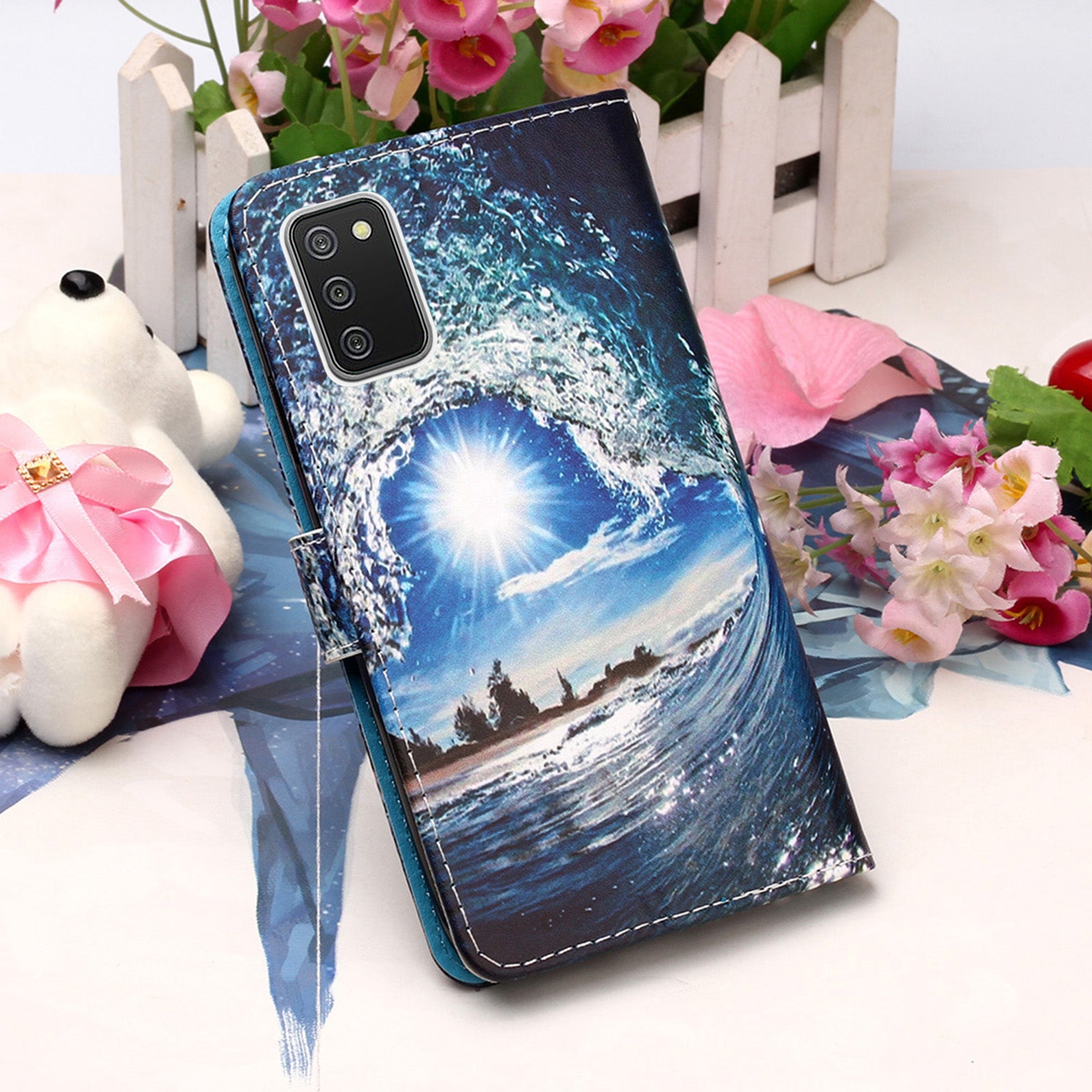 Samsung A03s Case Designer PU (SeaWave)