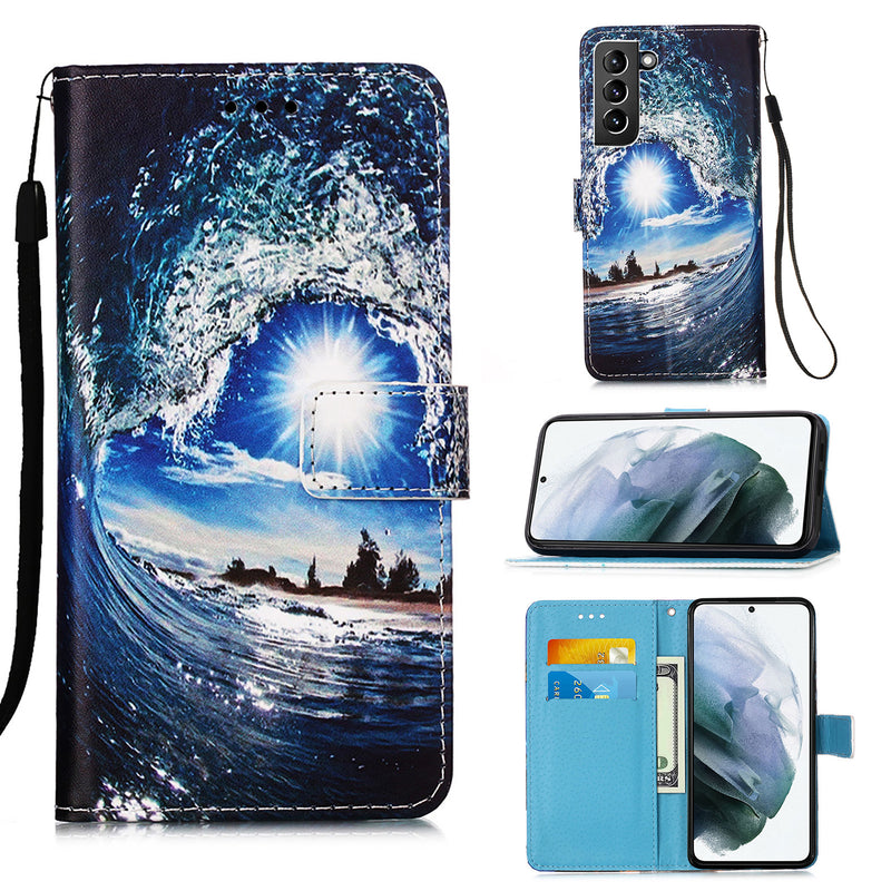 Samsung S21 Plus Case Designer PU (SeaWave)