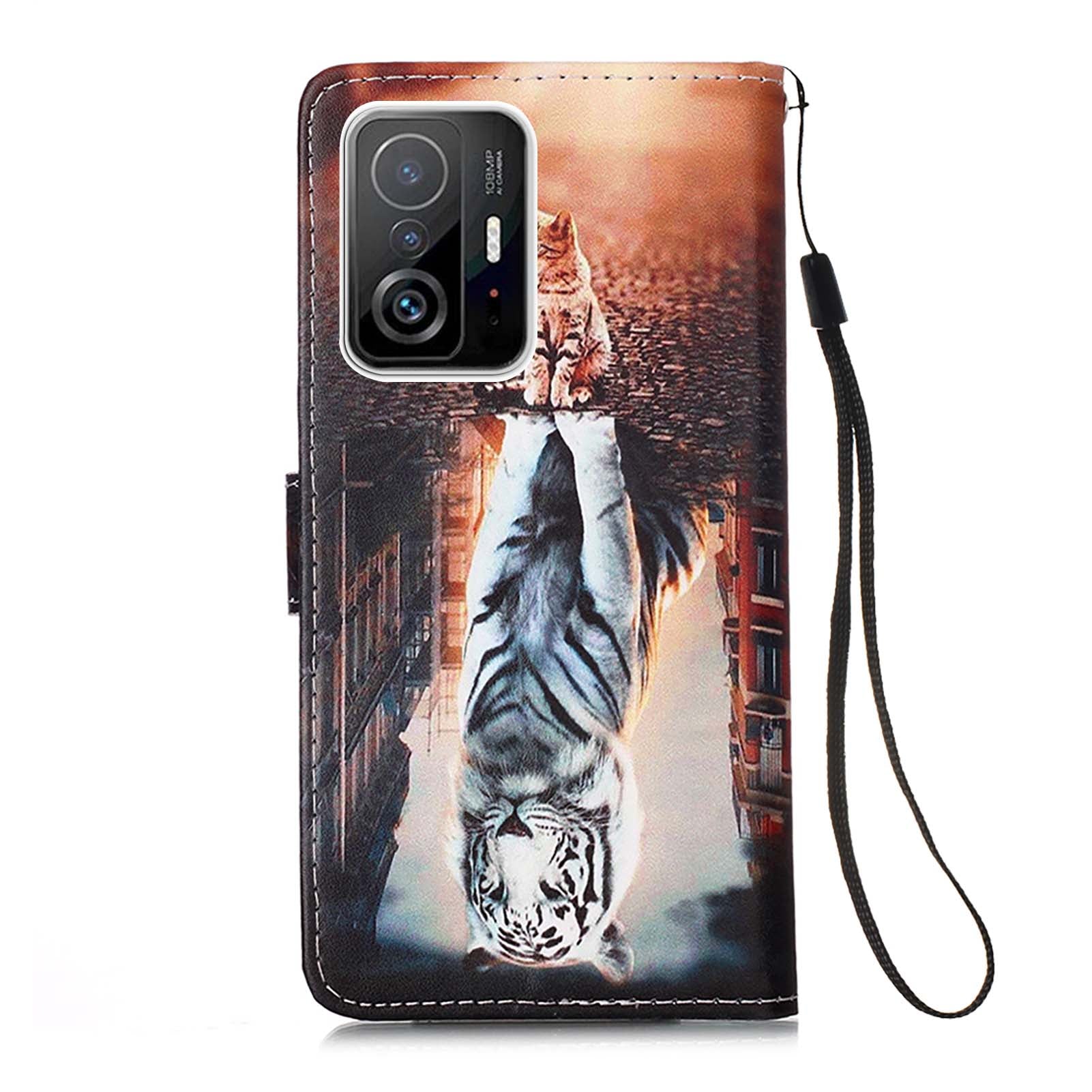 Xiaomi 11T Case Designer PU (Cat&Tiger)