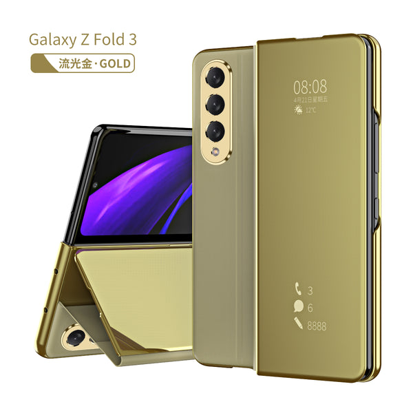 Samsung Galaxy Z Fold3 5G Mirror Folio Case (Gold)