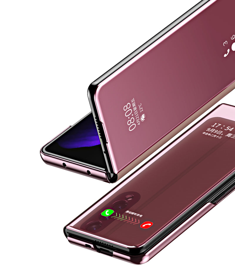 Samsung Galaxy Z Fold3 5G Mirror Folio Case (Pink)