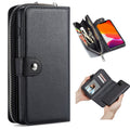 iPhone 11 Pro Case Zipper Wallet (Black) - Black