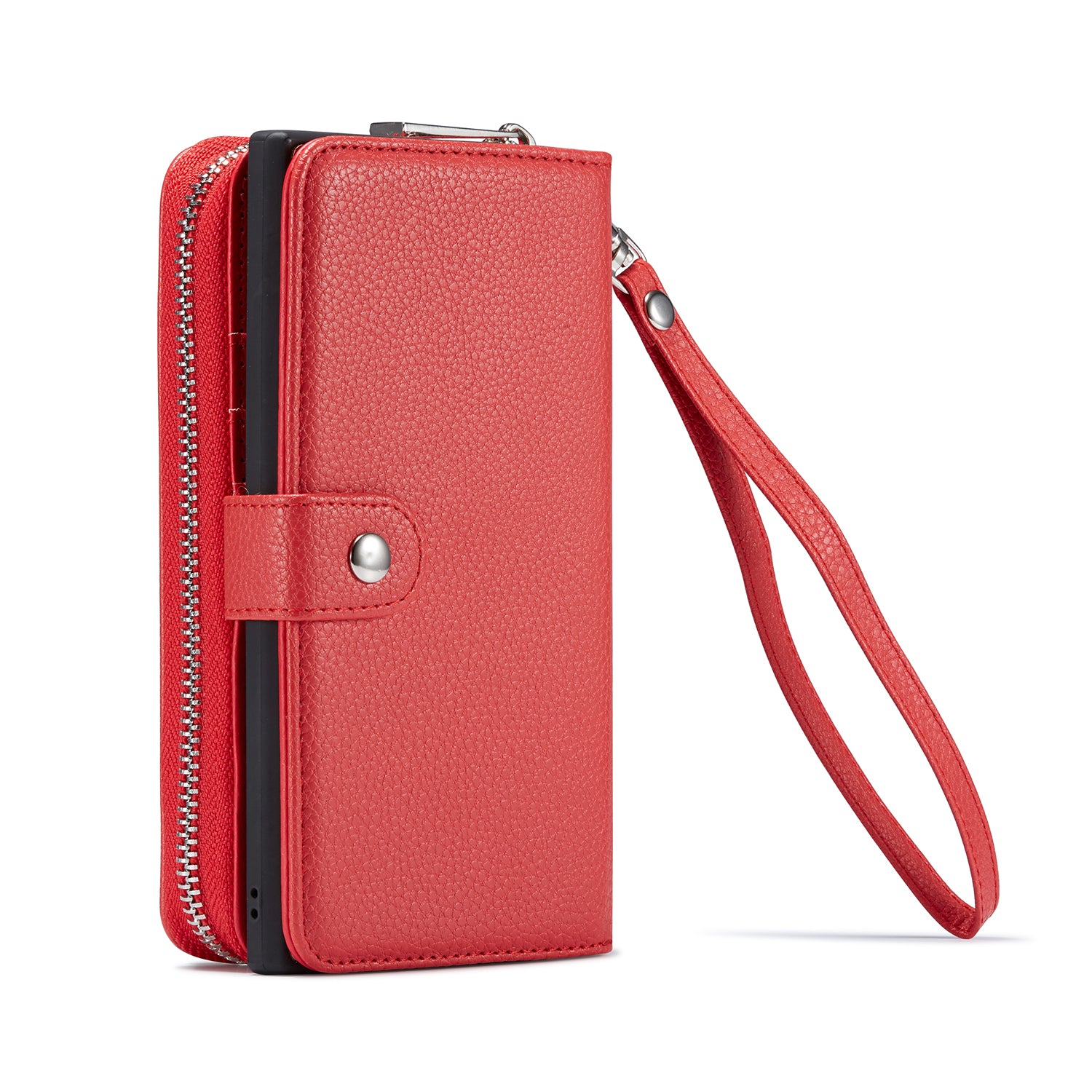Samsung Note 10 Case Zipper Wallet (Red)