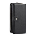 Samsung Note 9 Case Zipper Wallet (Black) - Black