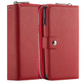 Samsung S10E Case Zipper Wallet (Red) - Red