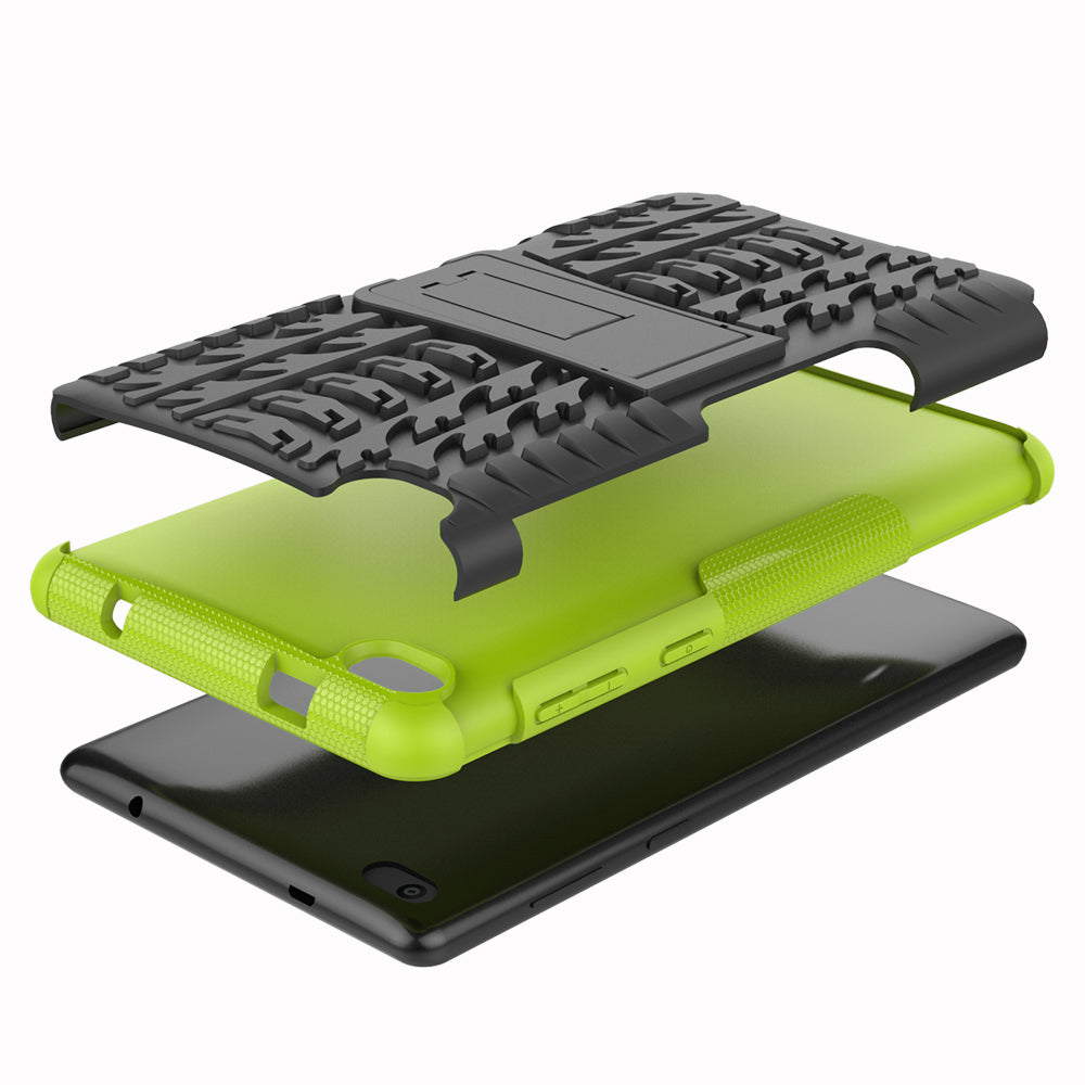 Lenovo Tab E7 TB-7104 Heavy Duty Rugged Case [Green]