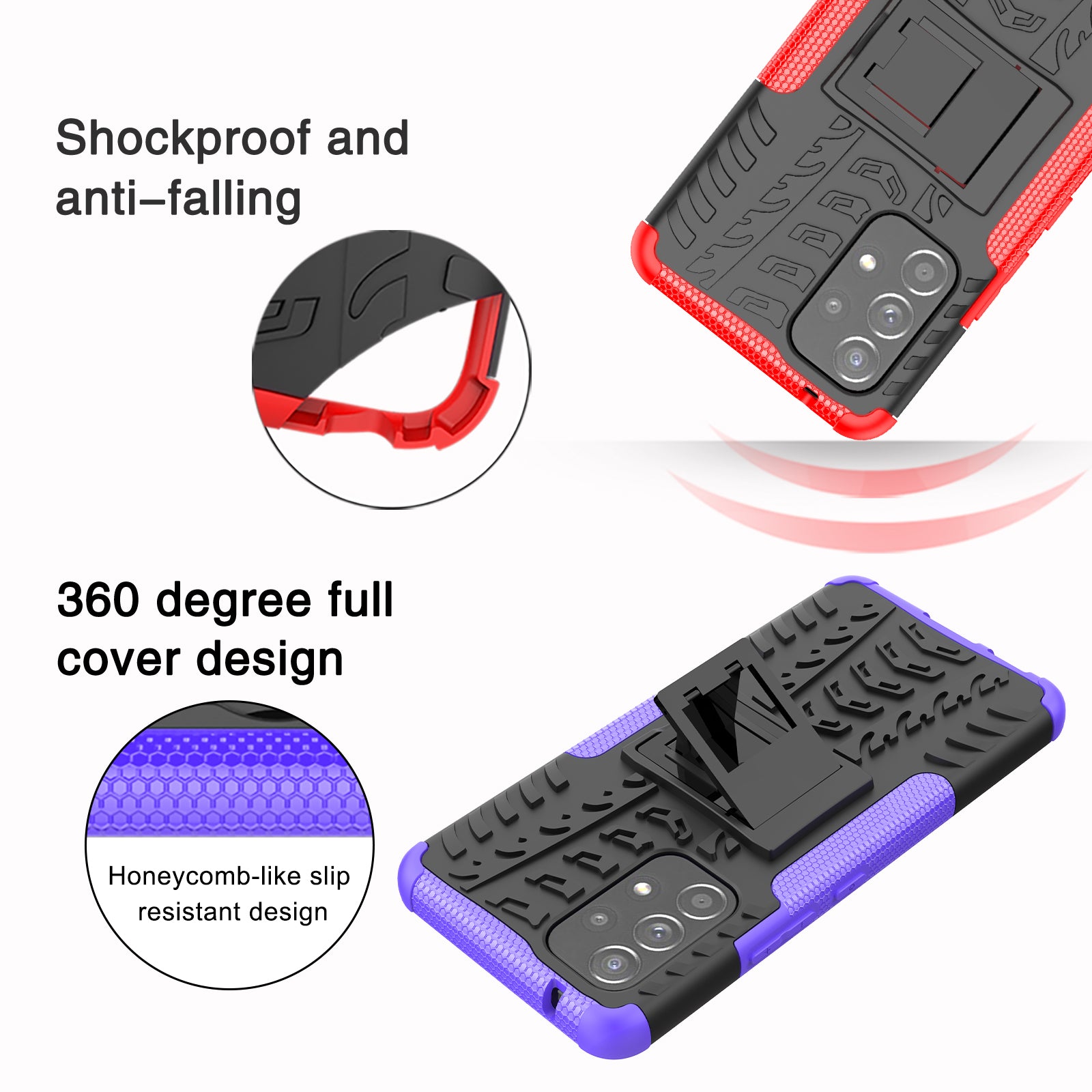 Samsung Galaxy A53 Case 5G Heavy Duty (Red)