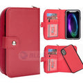 Samsung Note 8 Case Zipper Wallet (Red) - Red