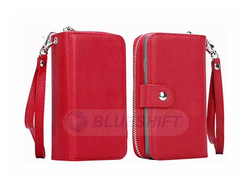 Samsung Note 8 Case Zipper Wallet (Red)
