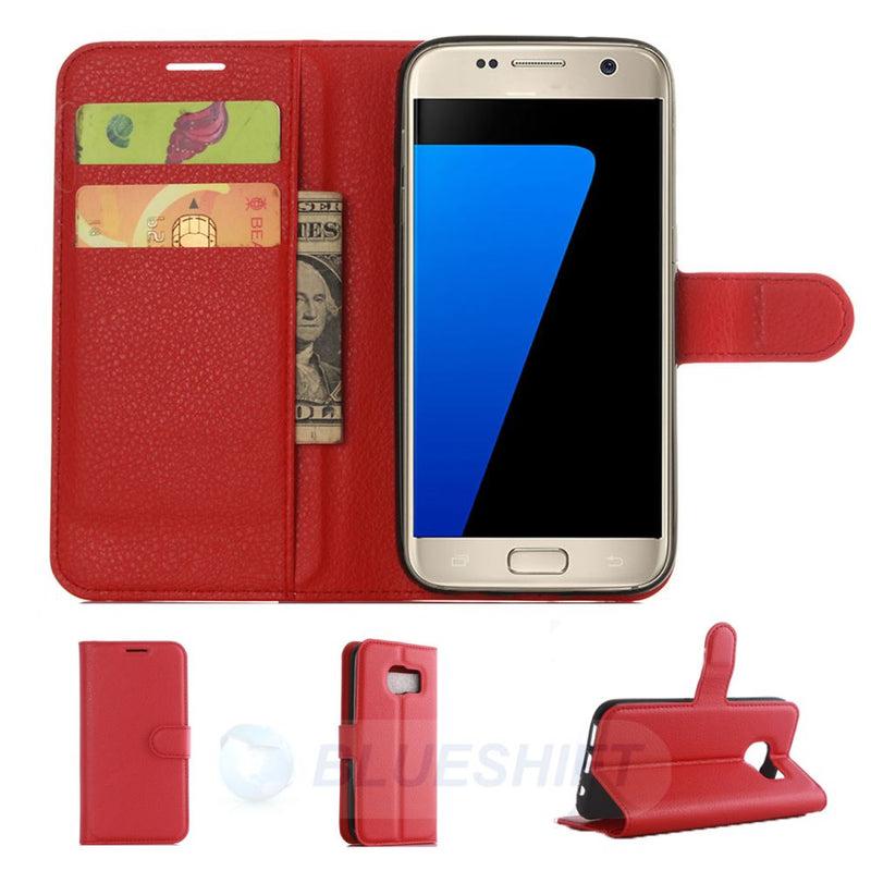 Samsung S7 PU Wallet (Red)