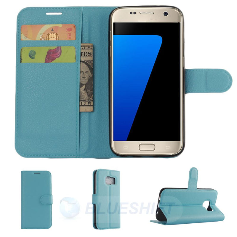 Samsung S7 PU Wallet (Baby Blue)