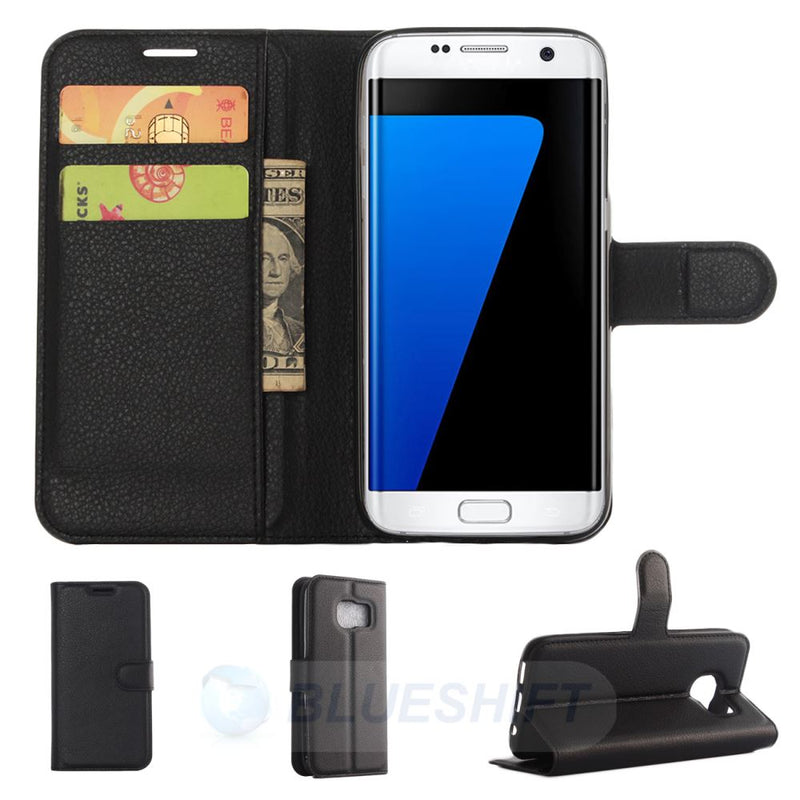 Samsung S7 Edge PU Wallet (Black)