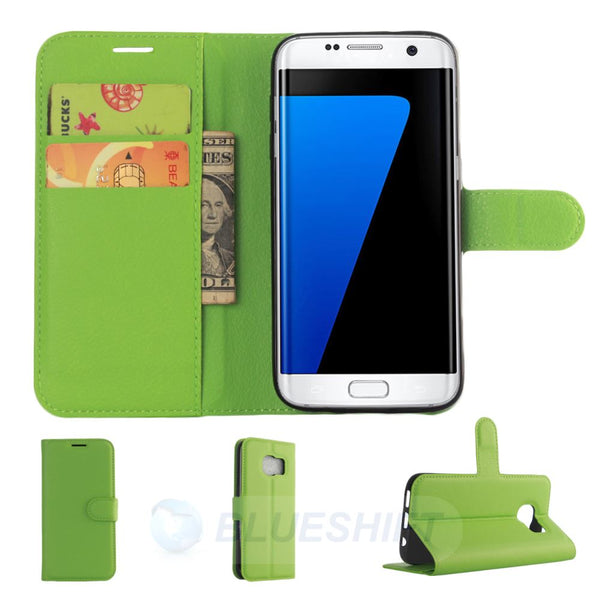 Samsung S7 Edge PU Wallet (Green)