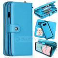 Samsung S8 Plus Case Zipper Wallet (LightBlue) - LightBlue