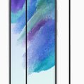 Samsung Galaxy S21 FE Premium Full Cover Glass Screen Protector (Black) - Black