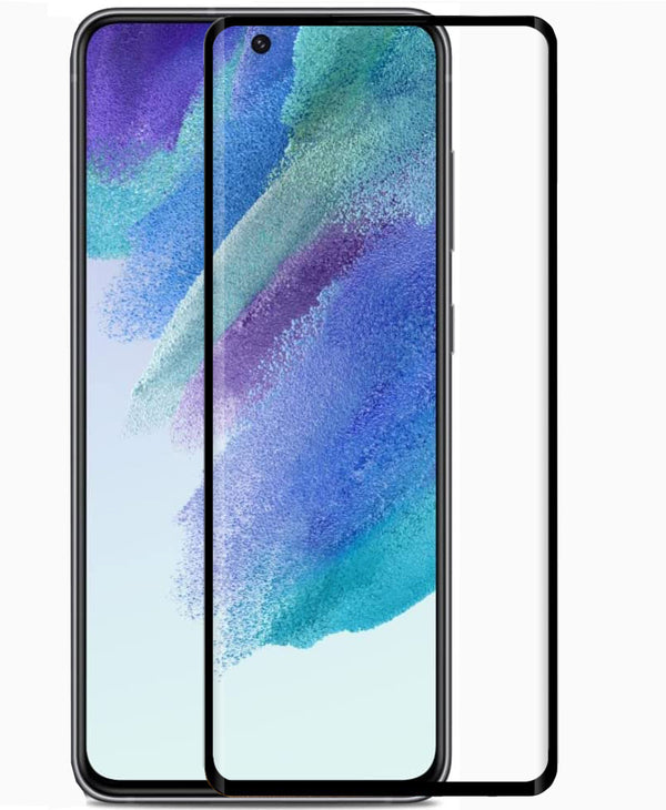 Samsung Galaxy S21 FE Premium Full Cover Glass Screen Protector (Black)